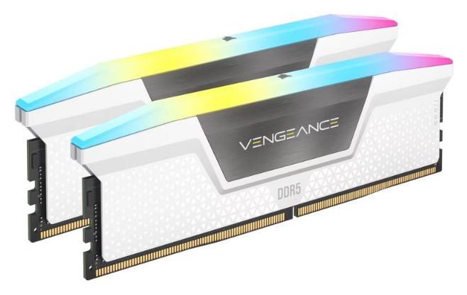 CORSAIR VENGEANCE RGB DDR5 32GB (2x16GB) 6400MT/s CL36 White