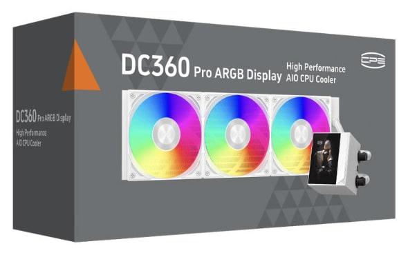 PCCOOLER DC360 PRO ARGB Display 360mm Liquid CPU Cooler with 2.4″ IPS LCD Screen