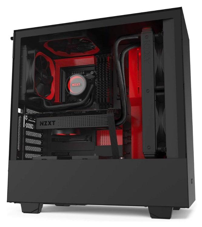NZXT H510i MATTE GAMING MID-TOWER BLACK/RED CASE