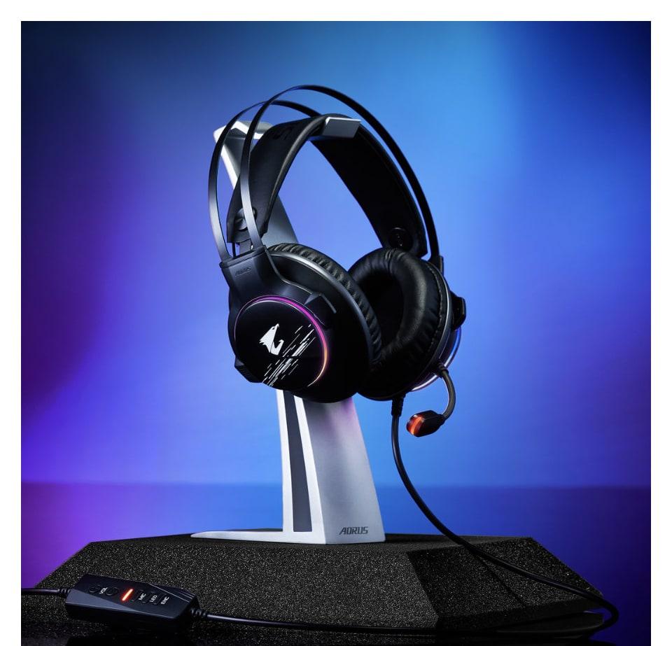 GIGABYTE AORUS H1 USB RGB Gaming Headset – Black