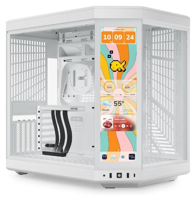 HYTE Y70 Touch Infinite ATX Mid-Tower Case – Snow White