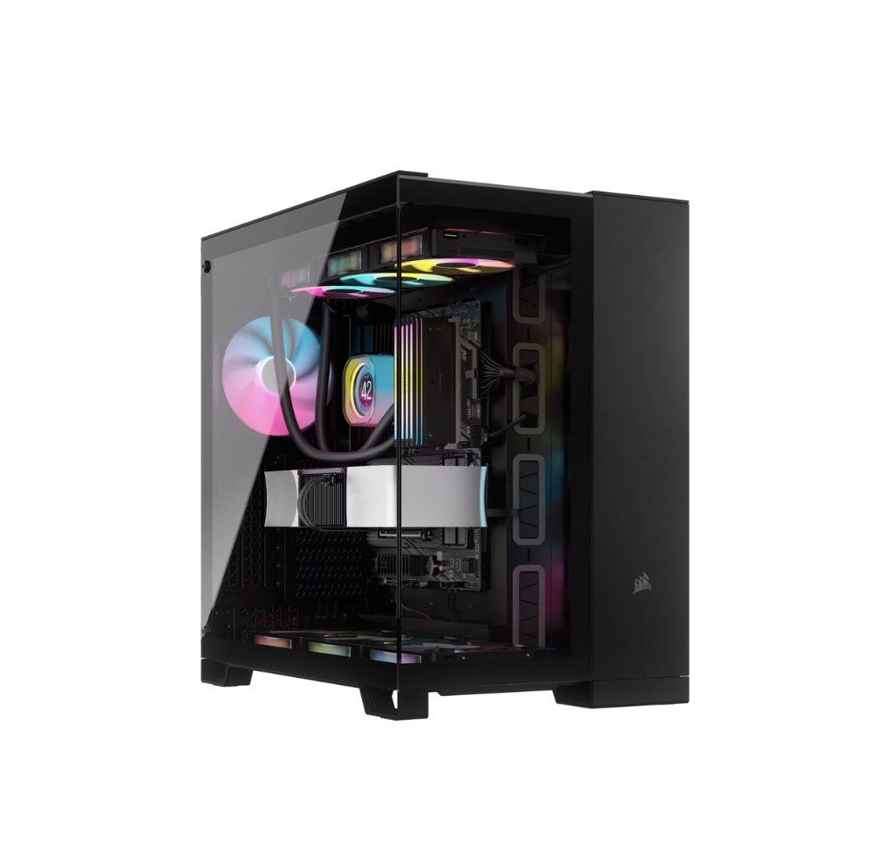 CORSAIR 6500X TEMPERED GLASS MT CASE RGB BLACK ICUE LINK