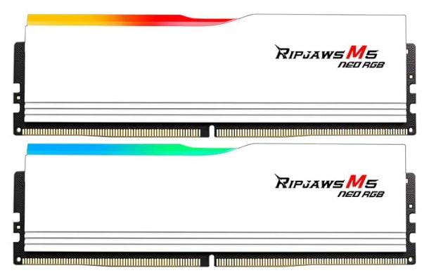 G.SKILL RAM RIPJAWS M5 NEO RGB DDR5 KIT 2X32GB 6000 CL36 XMP EXPO WHITE