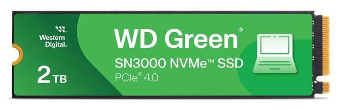 WD Green SN3000 2TB SSD – PCIe 4.0 NVMe M.2