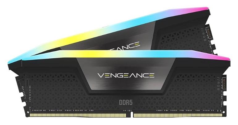 CORSAIR RAM VENGEANCE RGB DDR5 KIT 2X32GB 6000MHz CL38 RGB BLACK XMP