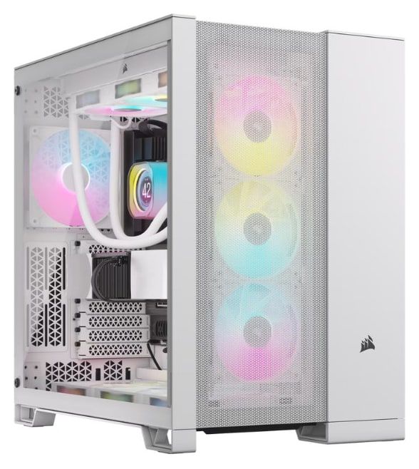 CORSAIR 6500D AIRFLOW TEMPERED GLASS MT CASE WHITE
