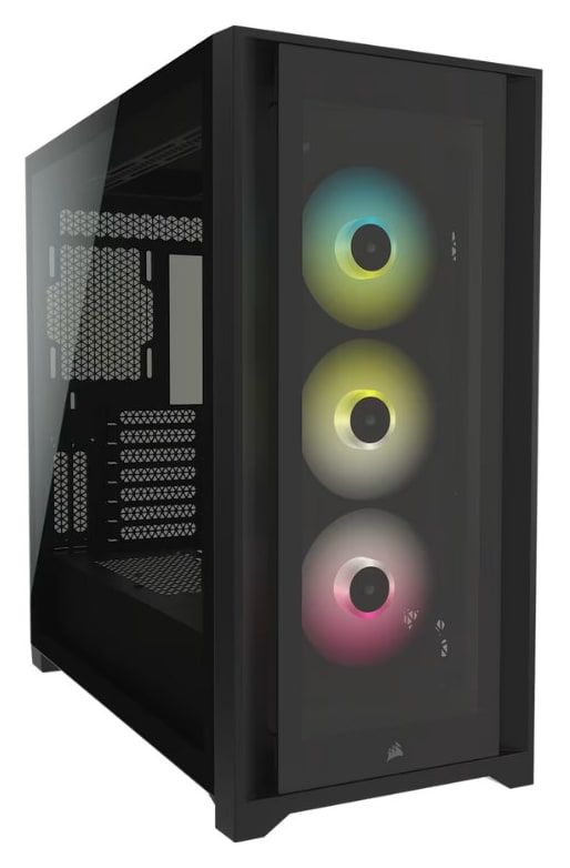 CORSAIR ICUE 5000X RGB TEMPERED GLASS MID-TOWER SMART CASE BLACK