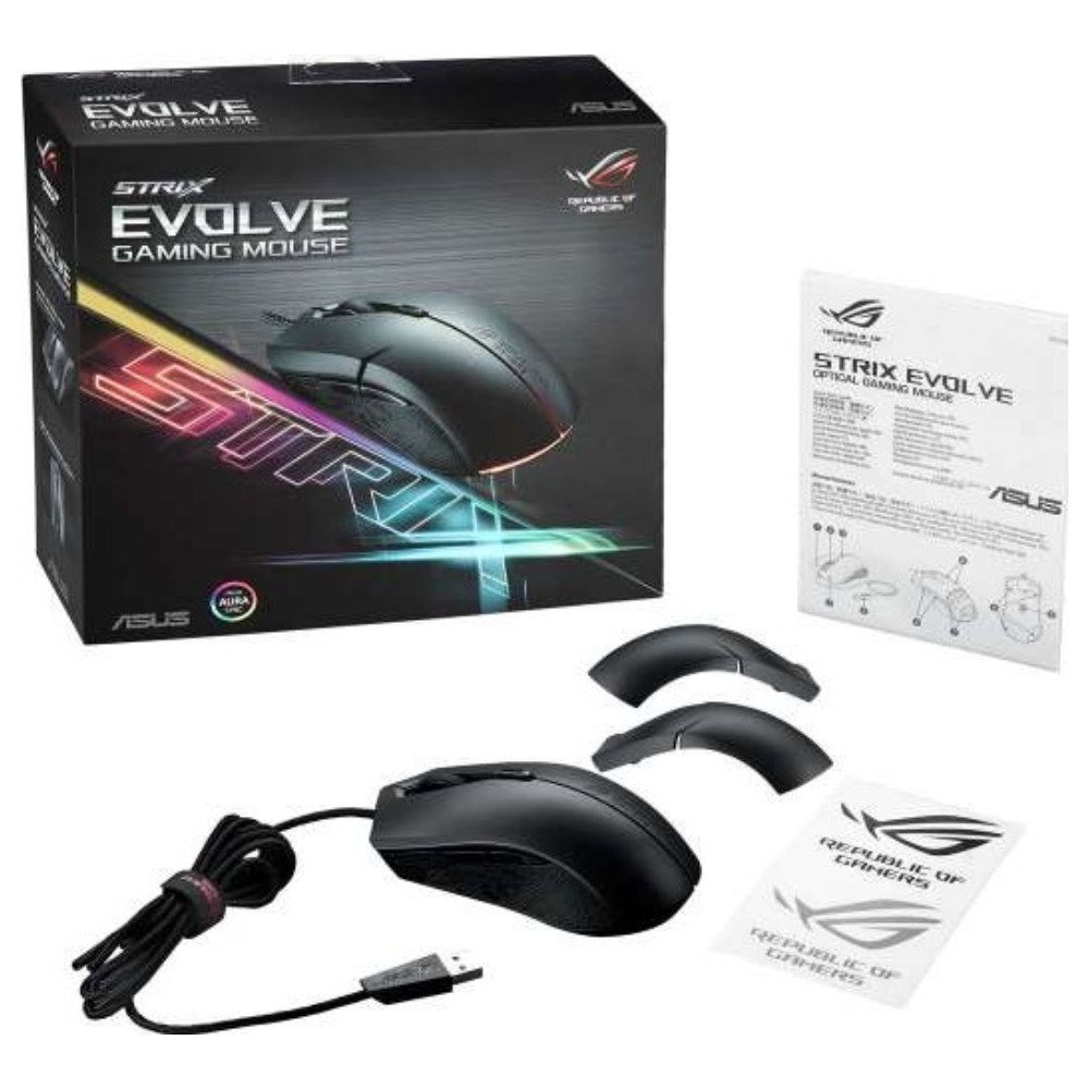 ASUS GAMING MOUSE ROG STRIX EVOLVE P302 BLACK