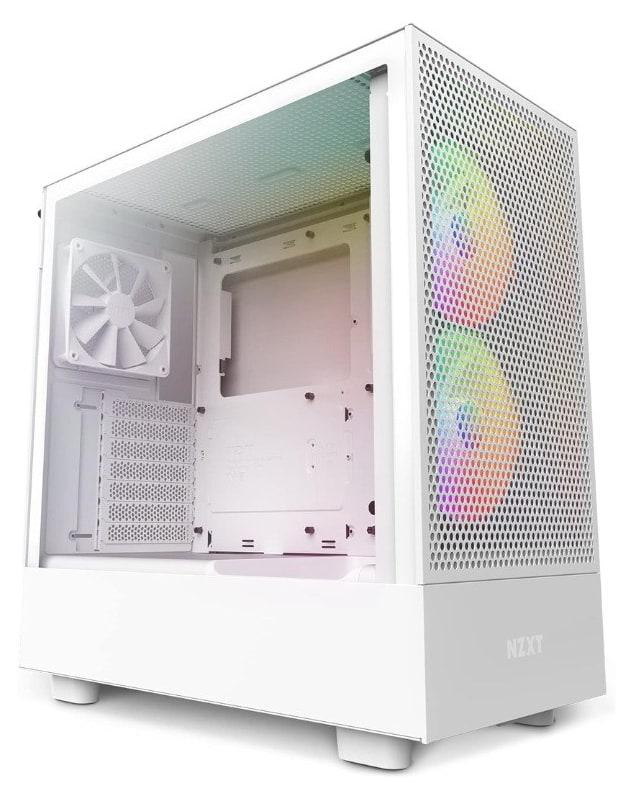 NZXT H5 FLOW RGB EDITION ATX MID TOWER CASE-WHITE