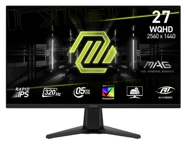 MSI MAG 275QF X32 27″ WQHD 320Hz Rapid IPS Gaming Monitor – 0.5ms – DisplayHDR 400