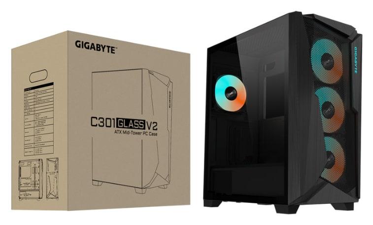 CASE GIGABYTE C301G V2 ATX GLASS BLACK