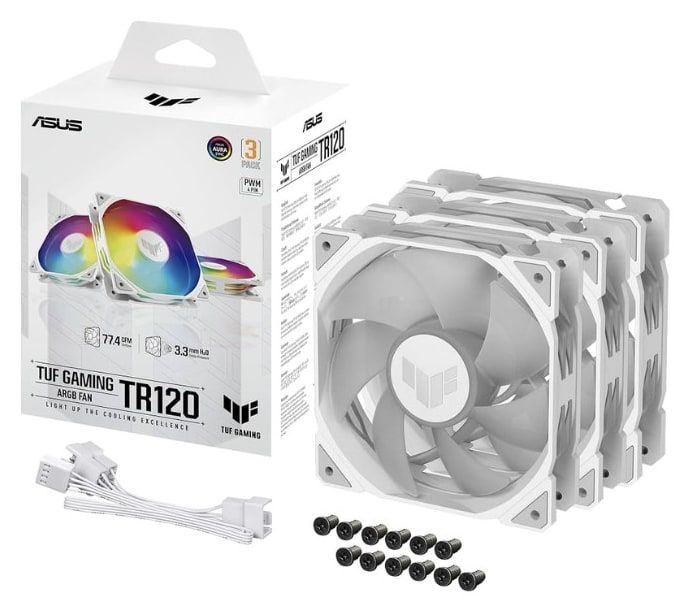 ASUS TUF Gaming TR120 ARGB Fan – Triple Pack