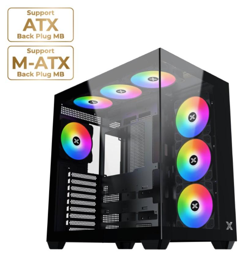 XIGMATEK AQUA V AIR – ATX Mid-Tower PC Case – Black