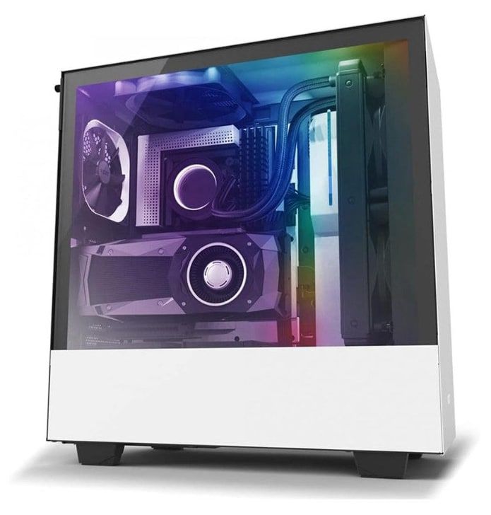 NZXT H510i MATTE GAMING MID-TOWER BLACK WHITE CASE