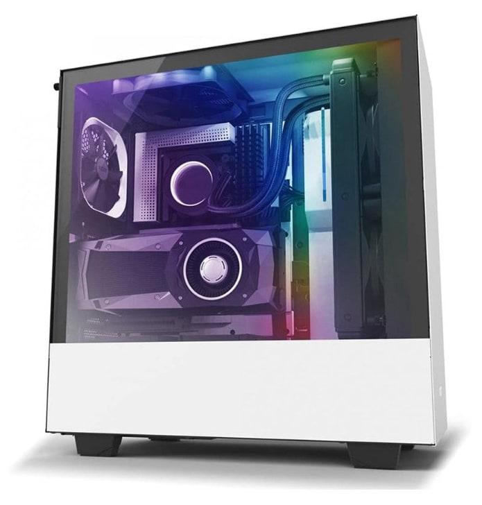 NZXT H510i MATTE GAMING MID-TOWER BLACK WHITE CASE
