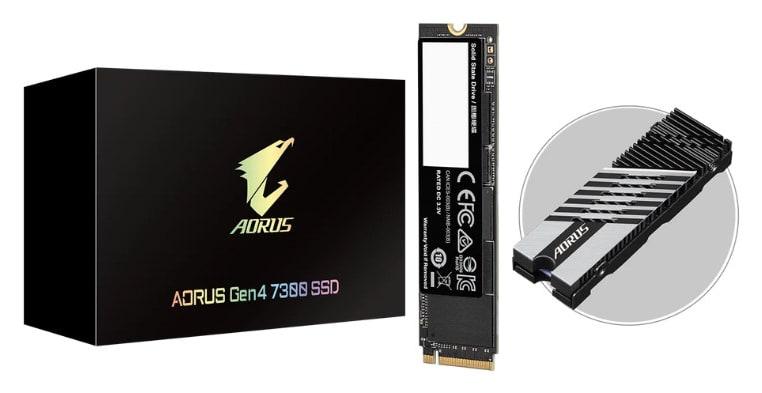 GIGABYTE AORUS Gen4 7300 SSD 2TB PCIe 4.0 NVMe M.2