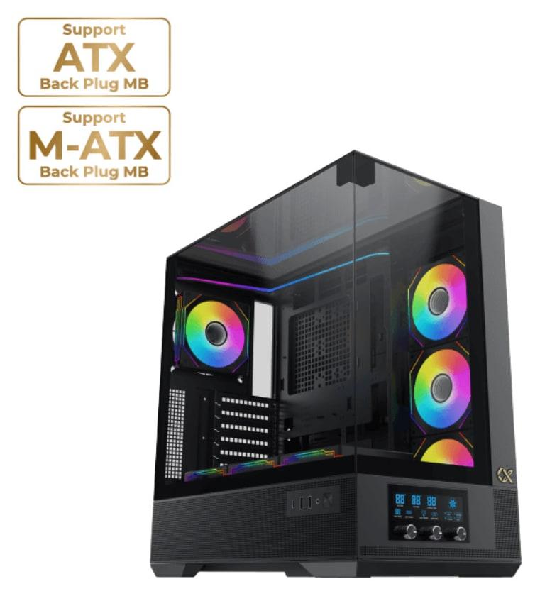 XIGMATEK VISION – E-ATX Mid-Tower PC Case – Black