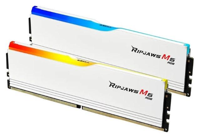 G.SKILL Ripjaws M5 RGB DDR5 32GB (2x16GB) 6000MT/s CL28 White