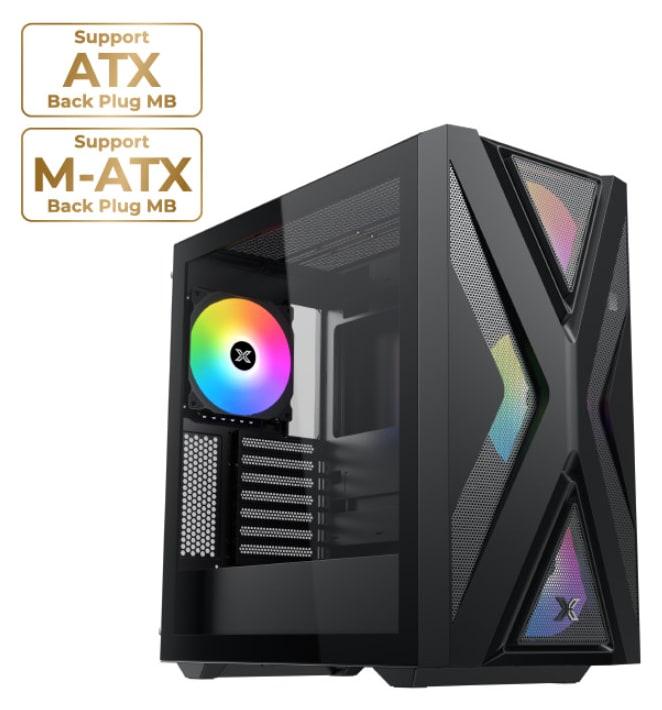 XIGMATEK HYPERION – E-ATX Mid-Tower PC Case – Black