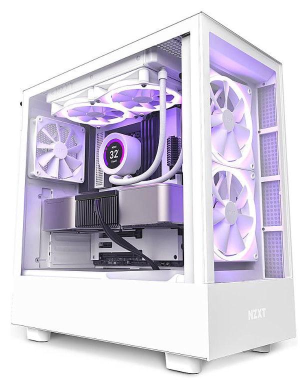 NZXT H5 ELITE (2023) ATX Mid-Tower Case – White