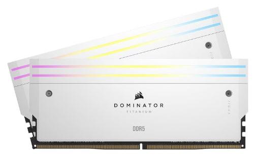 CORSAIR DOMINATOR TITANIUM RGB DDR5 32GB (2x16GB) 7200MT/s CL34 White