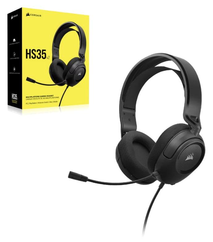 CORSAIR HS35 v2 Multiplatform Gaming Headset – Carbon