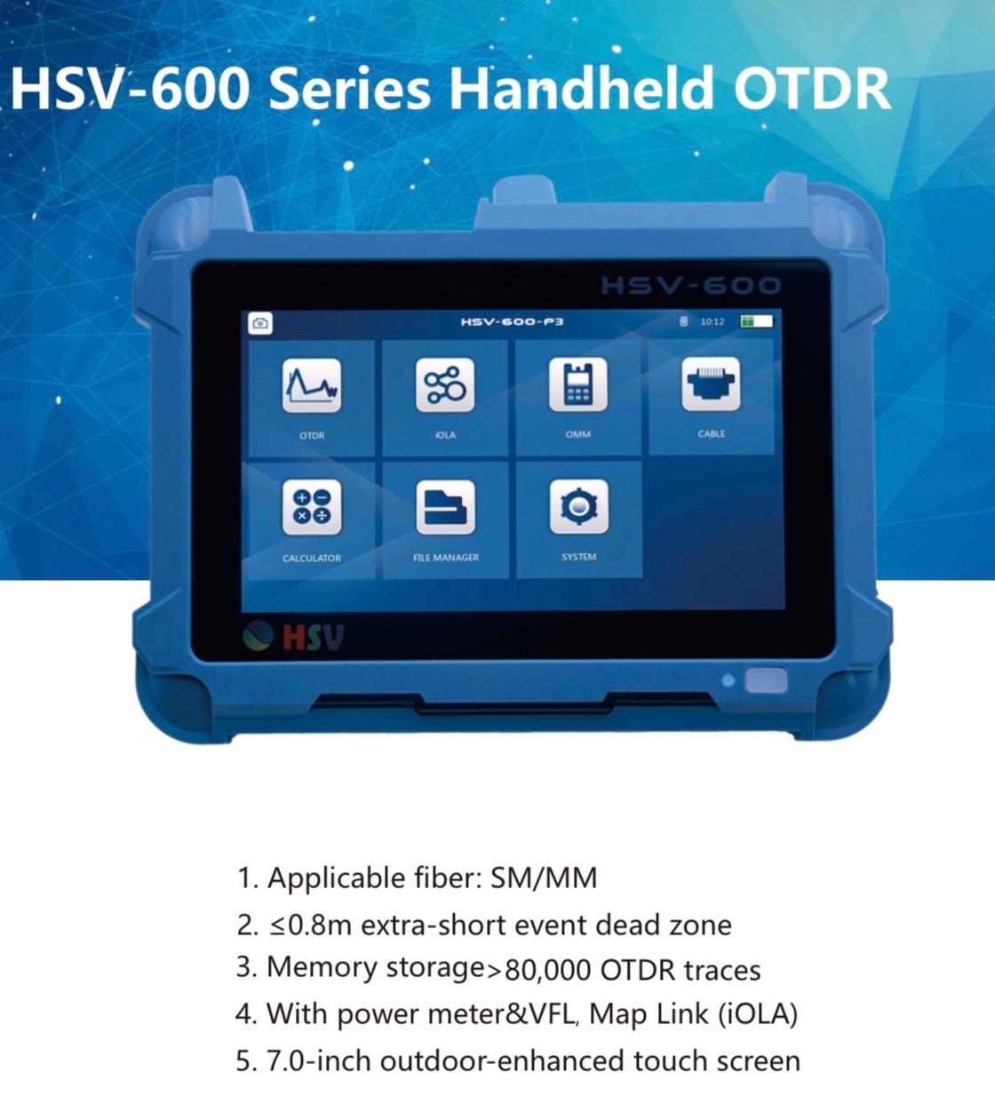 HSV-600 Series Handheld OTDR