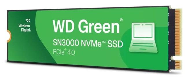 WD Green SN3000 1TB SSD – PCIe 4.0 NVMe M.2