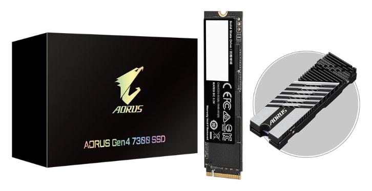 GIGABYTE AORUS Gen4 7300 SSD 1TB – PCIe 4.0 NVMe M.2 With Heatsink