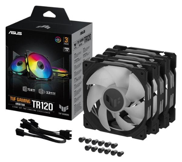 ASUS TUF Gaming TR120 ARGB Fan – Triple Pack