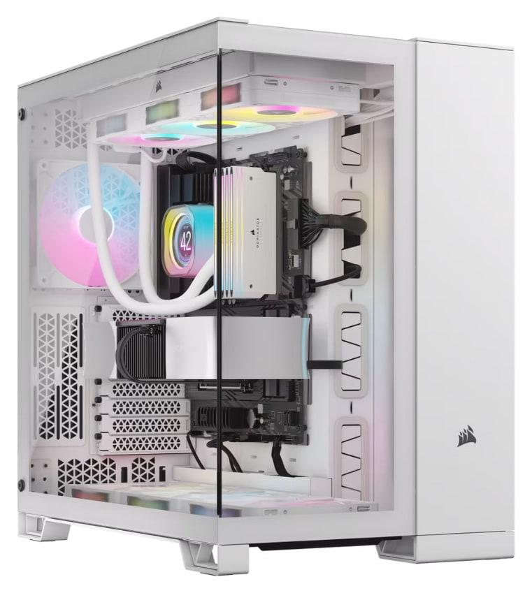 CORSAIR 6500X TEMPERED GLASS MT CASE RGB WHITE ICUE LINK
