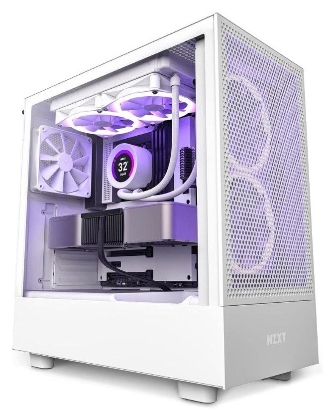 NZXT H5 FLOW (2023) ATX Mid-Tower Case – White