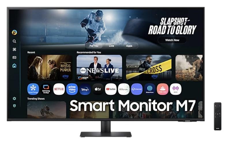 SAMSUNG 43 Smart Monitor M7 M70F FLAT 4K 4Ms 60Hz IPS – LS43FM702UM