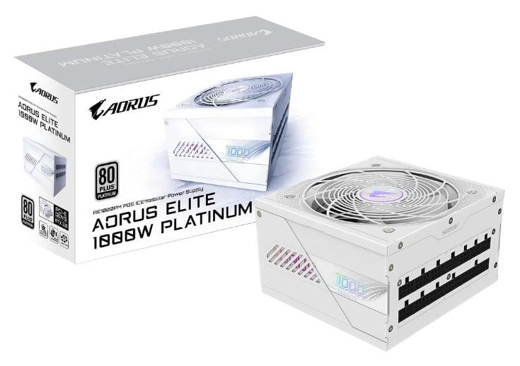 GIGABYTE AORUS ELITE GP-AE1000PM 80+ PLUSE PLATINUM ICE Power Supply