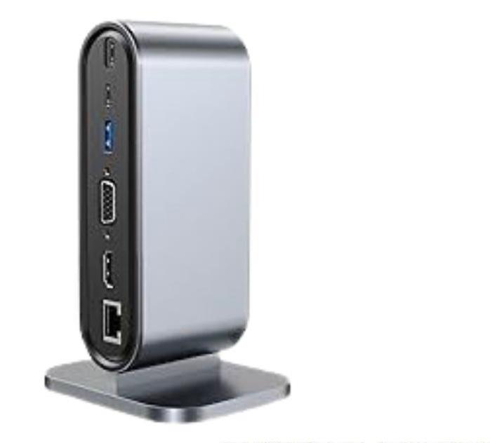 UD25, 12 In 1 Usb C To Hdmi+VGA+RJ45(1000Mbps+4*Usb3.0+Usb C+SD/TF Slot+3.5mm Audio+Pd