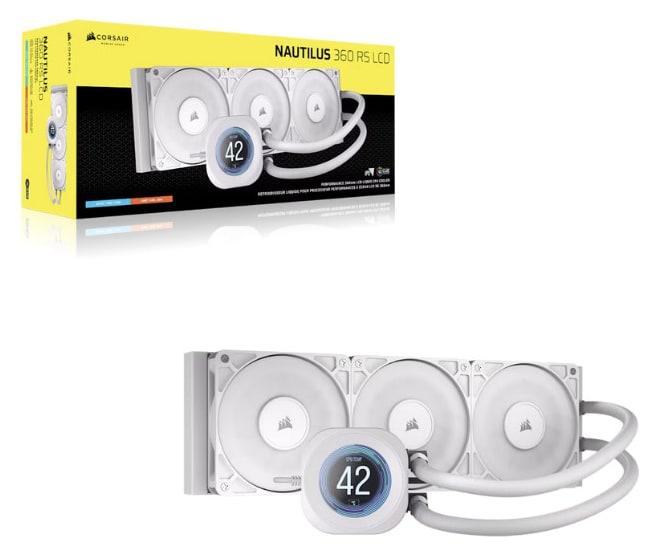 CORSAIR NAUTILUS RS 360 LCD – White