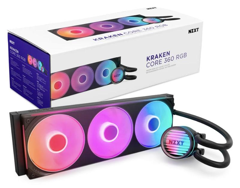 NZXT KRAKEN CORE 360mm RGB BLACK RL-KR36C-B1